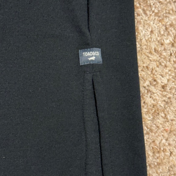 Toad&Co Piru Henley Midi Tank Dress Black Sleeveless Hemp Blend T1782202 Small - Picture 9 of 9